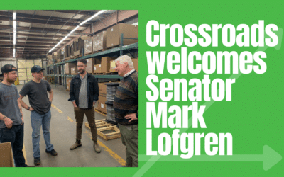 Grateful for Your Visit: Senator Mark Lofgren Tours Crossroads and Connects with Staff
